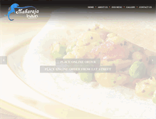 Tablet Screenshot of nfmaharajarestaurant.com